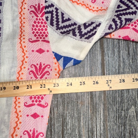 FARM Rio Multicolored Pineapple Jacquard Chemise Dress‎ Cover Up Size S NEW - Picture 8 of 10